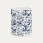 Saint Bernard Blue Toile Mug