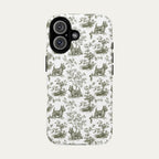 Scottish Terrier Sage Green Toile phone Case