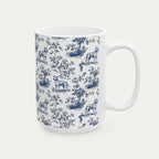 Pitbull Blue Toile Mug