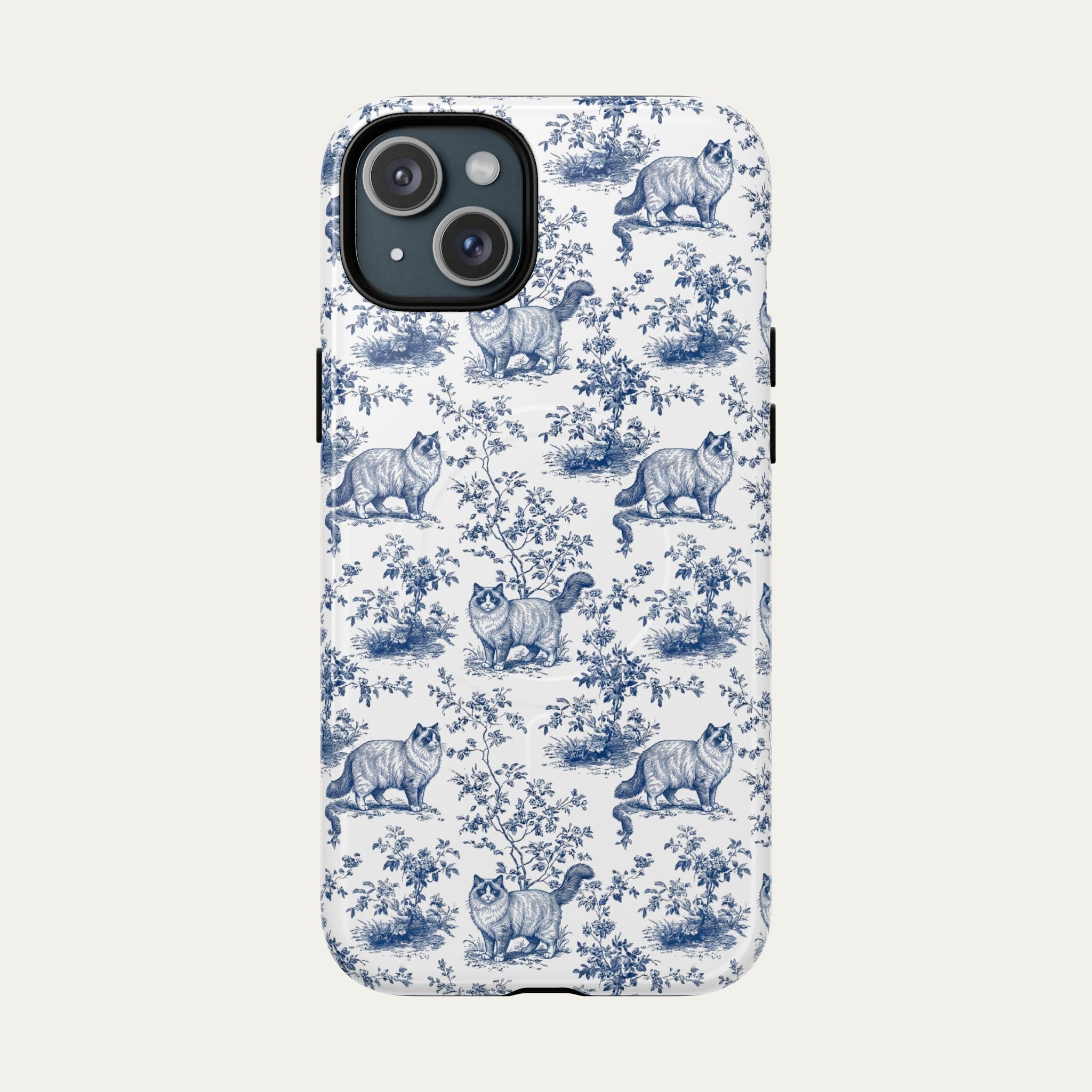 Ragdoll Cat Blue Toile Phone case