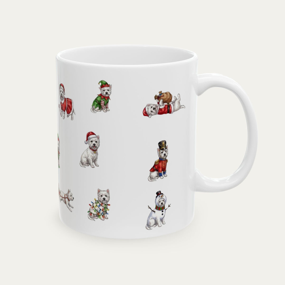 Westie Christmas Mug