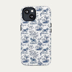 Bloodhound Blue Toile Phone case