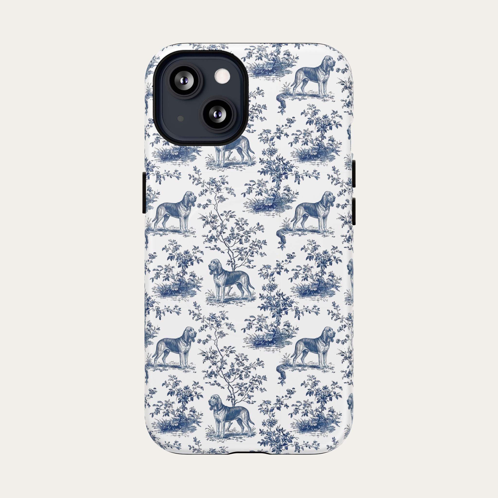Bloodhound Blue Toile Phone case