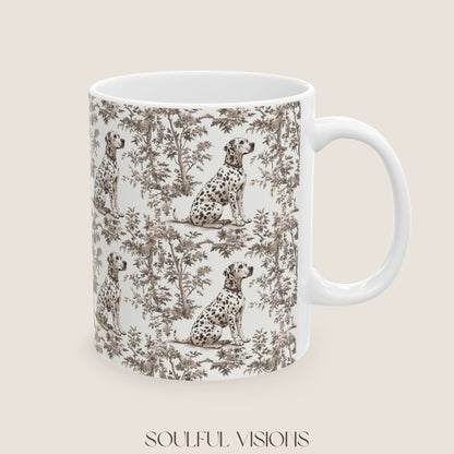 Dalmatian Toile De Jouy Mug