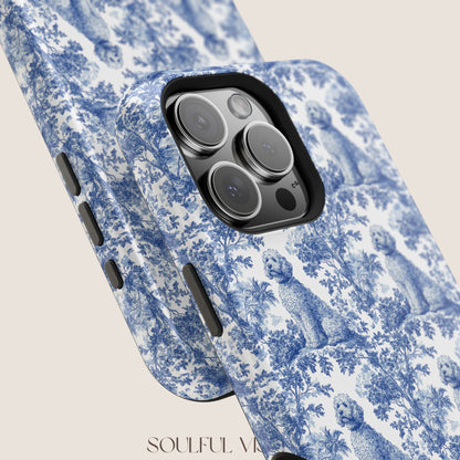 Goldendoodle Toile De Jouy Magnetic Phone Case