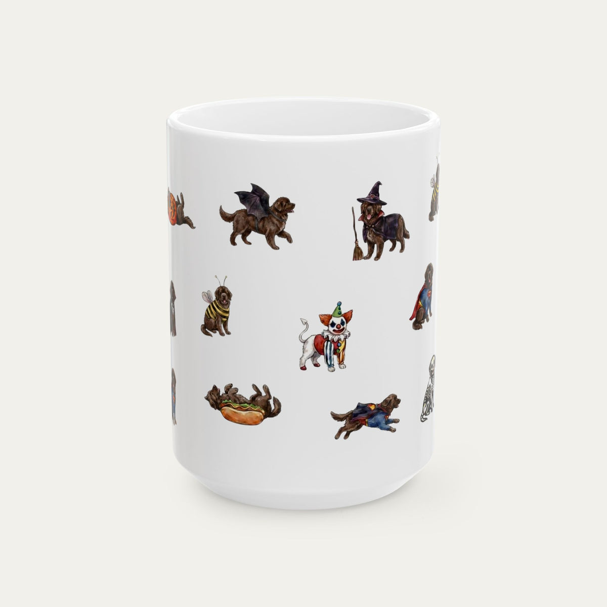 Newfoundland Chocolate Halloween mug