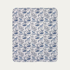 German Shorthaired pointer Toile De Jouy Fleece Blanket
