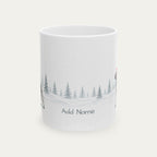 Custom Great Dane blue Christmas Santa Hat Mug