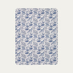 Rhodesian Ridgeback Toile De Jouy Fleece Blanket