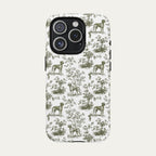 Rhodesian Ridgeback Sage Green Toile phone Case