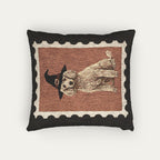 Poodle Apricot Halloween Woven Pillow