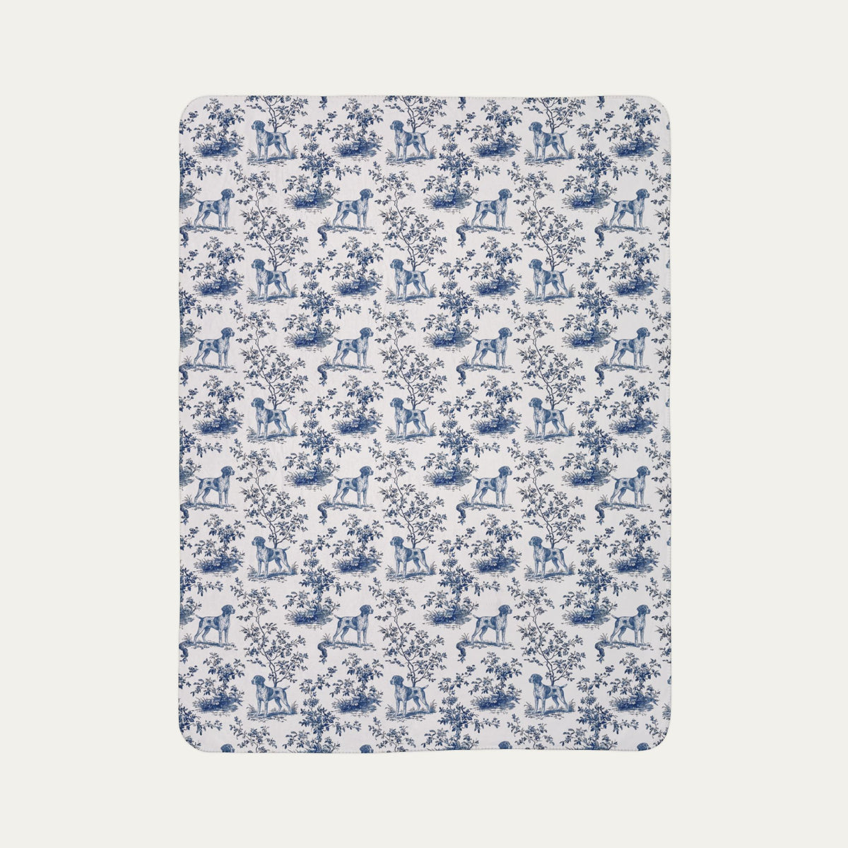 German Shorthaired pointer Toile De Jouy Fleece Blanket