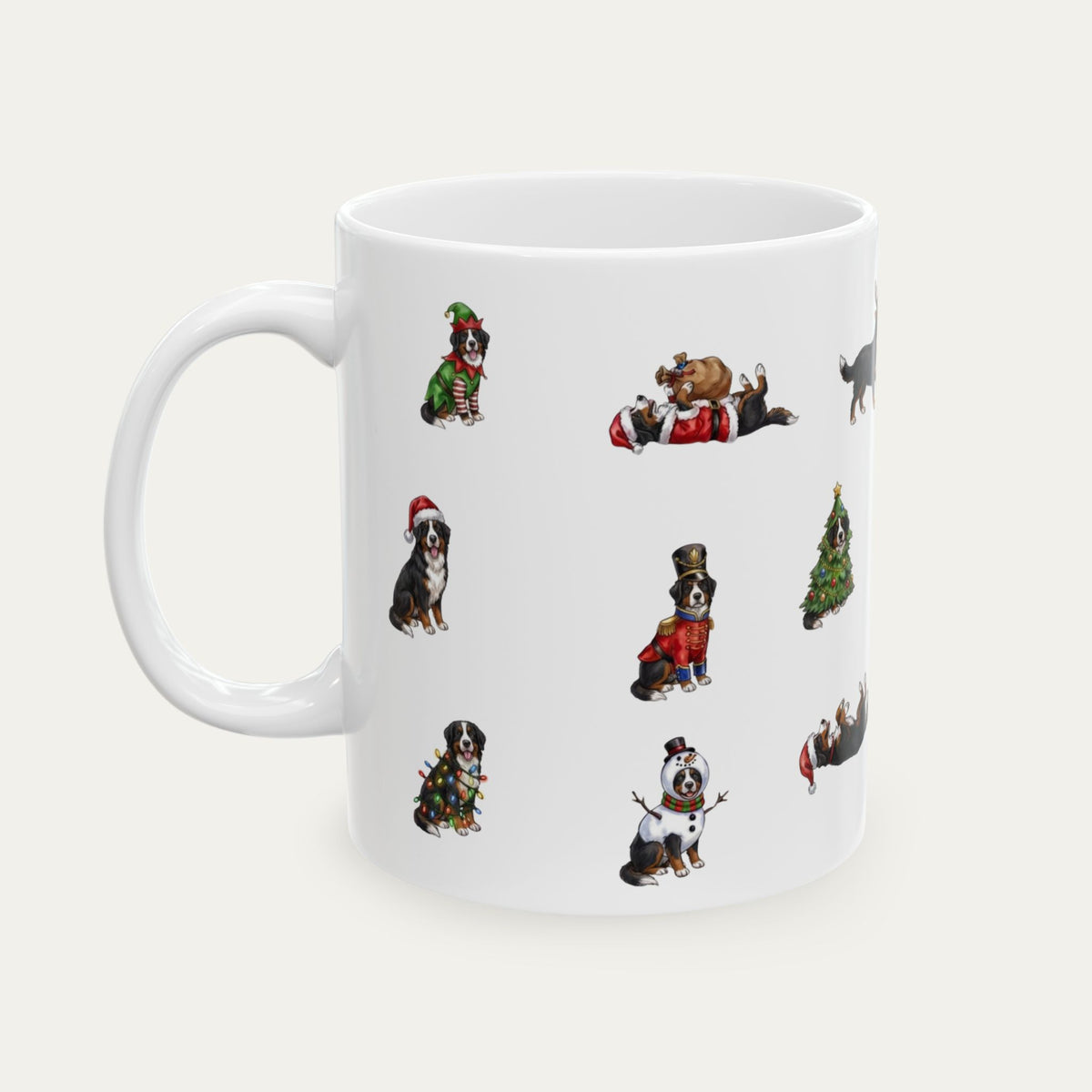 Bernese Mountain Christmas Mug