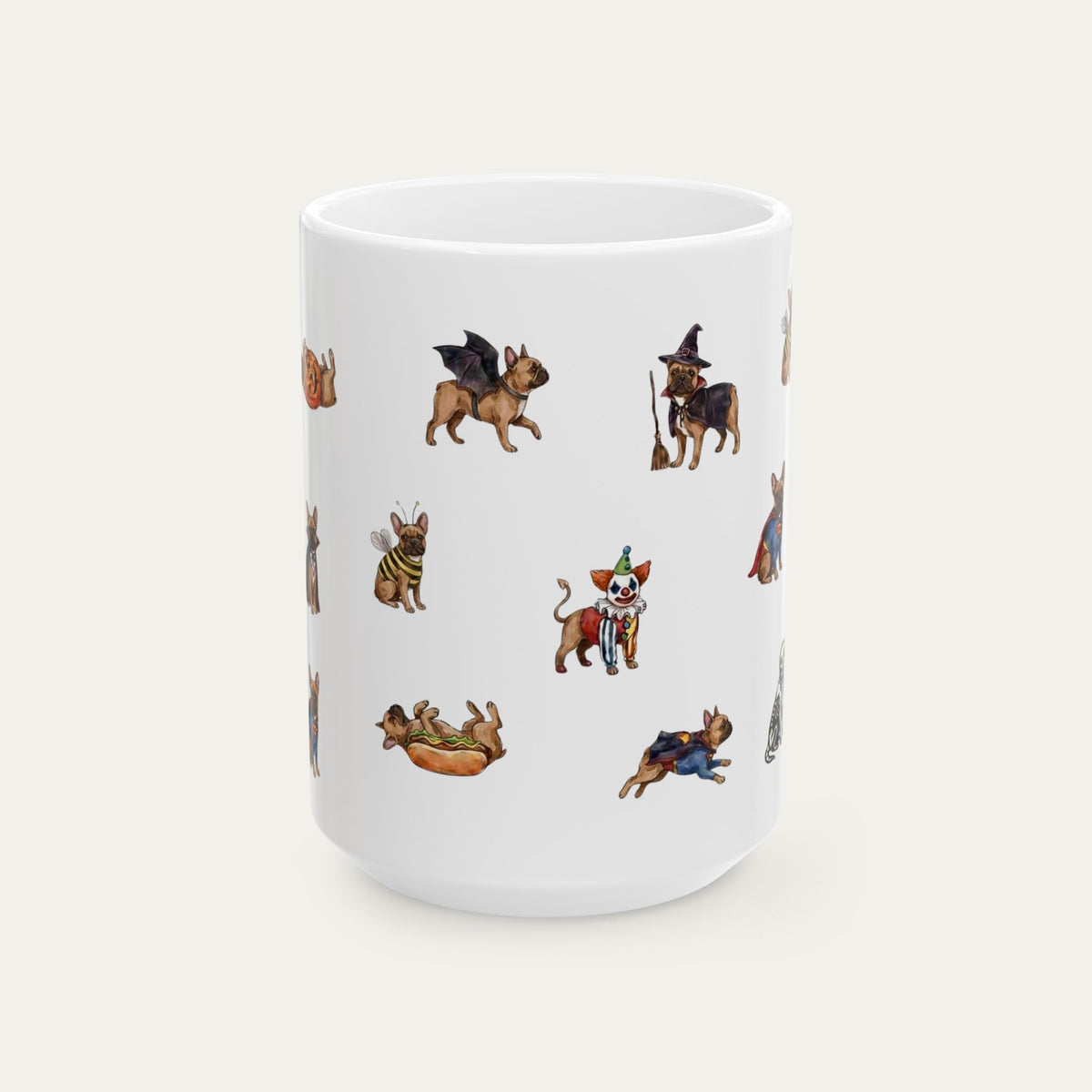 French Bulldog Fawn Halloween mug
