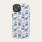 Irish Setter Blue Toile Phone case