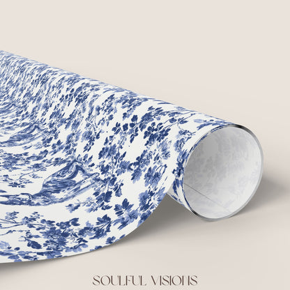 Australian Cattle French Toile De Jouy Wrapping Paper