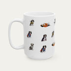 Cavalier Spaniel Tri Color Halloween mug
