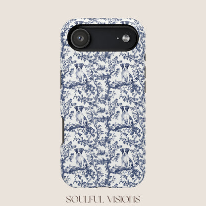 Jack Russell Toile De Jouy Magnetic Phone Case