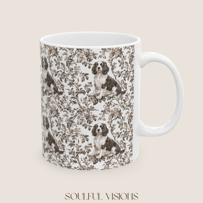 English Springer Toile De Jouy Mug