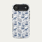 English Springer Spaniel Blue Toile Phone case
