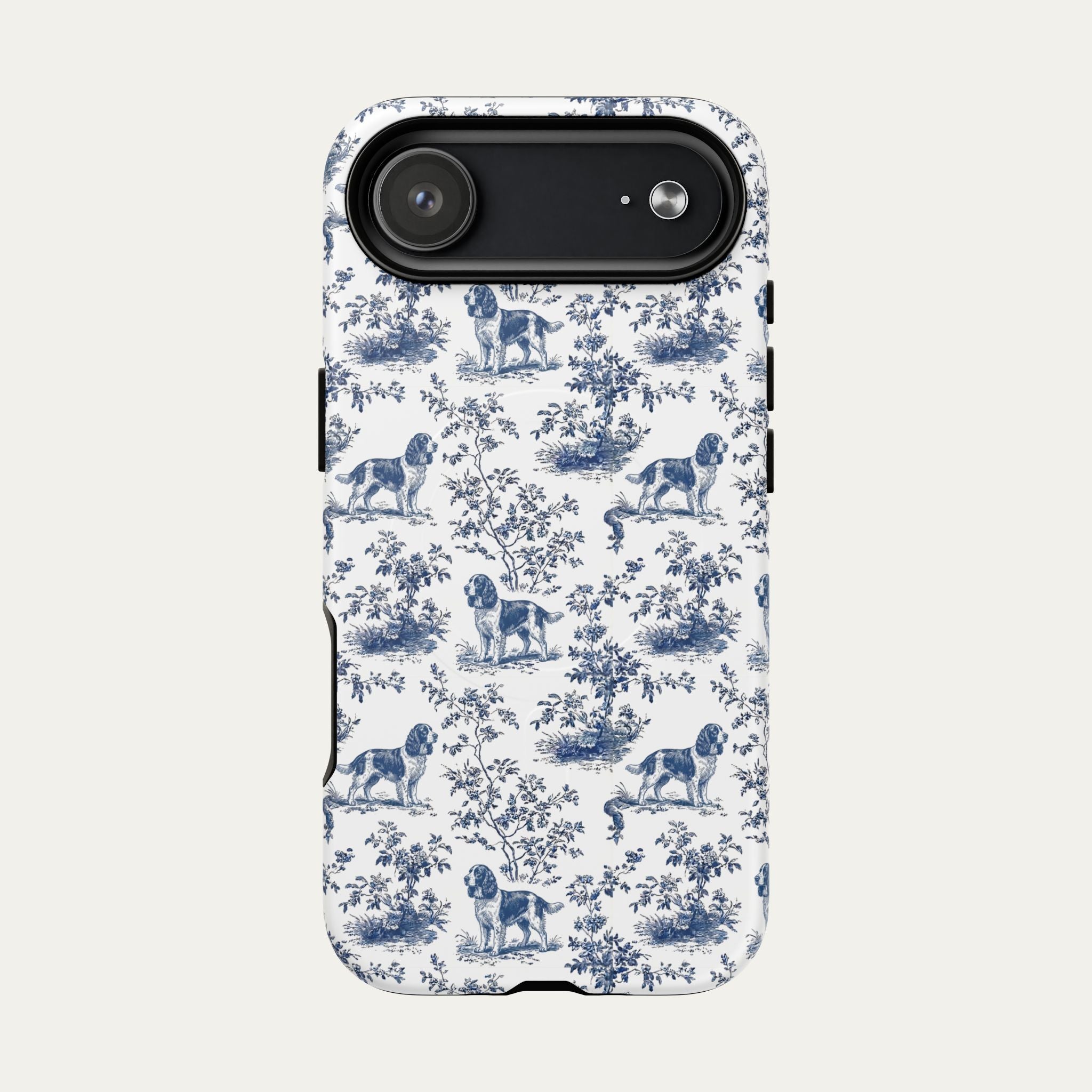 English Springer Spaniel Blue Toile Phone case