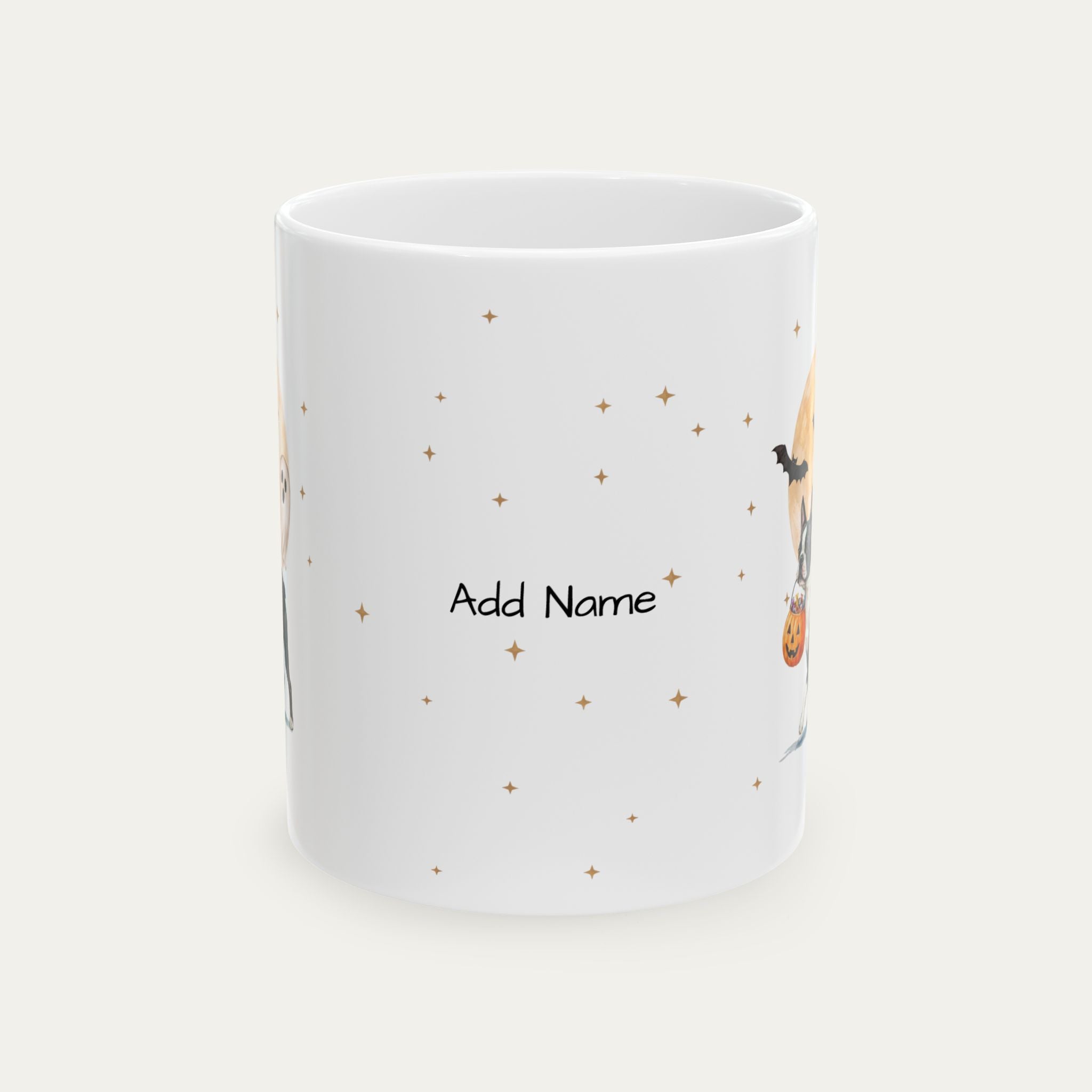 Custom Boston Terrier Halloween mug