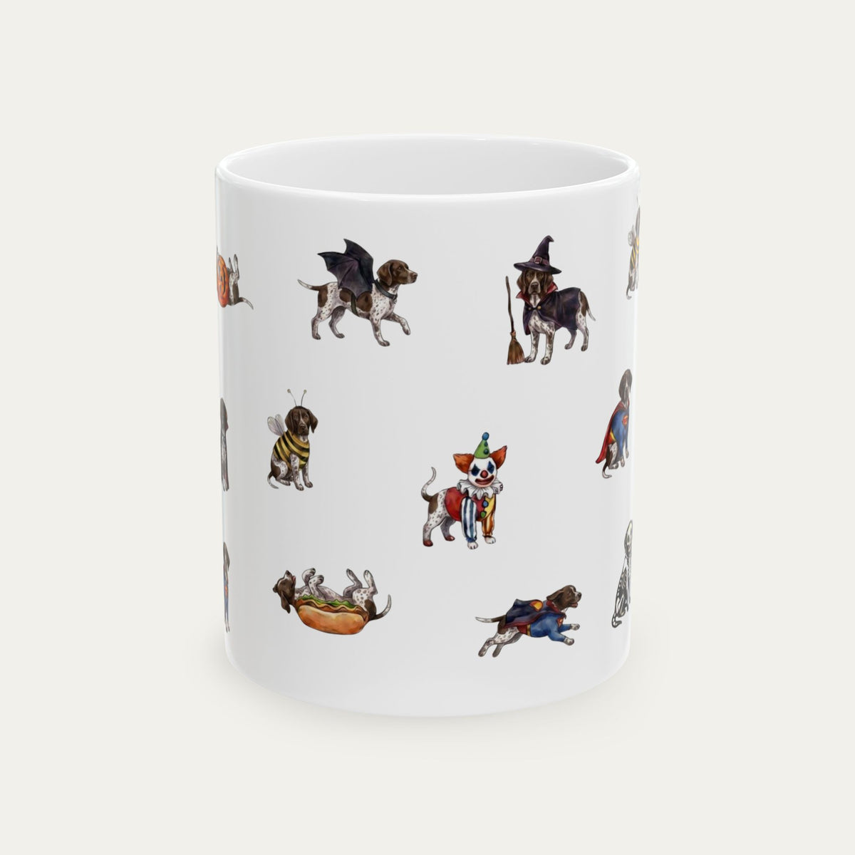 German Shorthaired Pointer Halloween mug