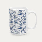 Wheaten Terrier Blue Toile Mug