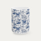 Chihuahua Longhaired Blue Toile Mug