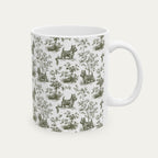 Scottish Terrier Sage Green Toile Mug
