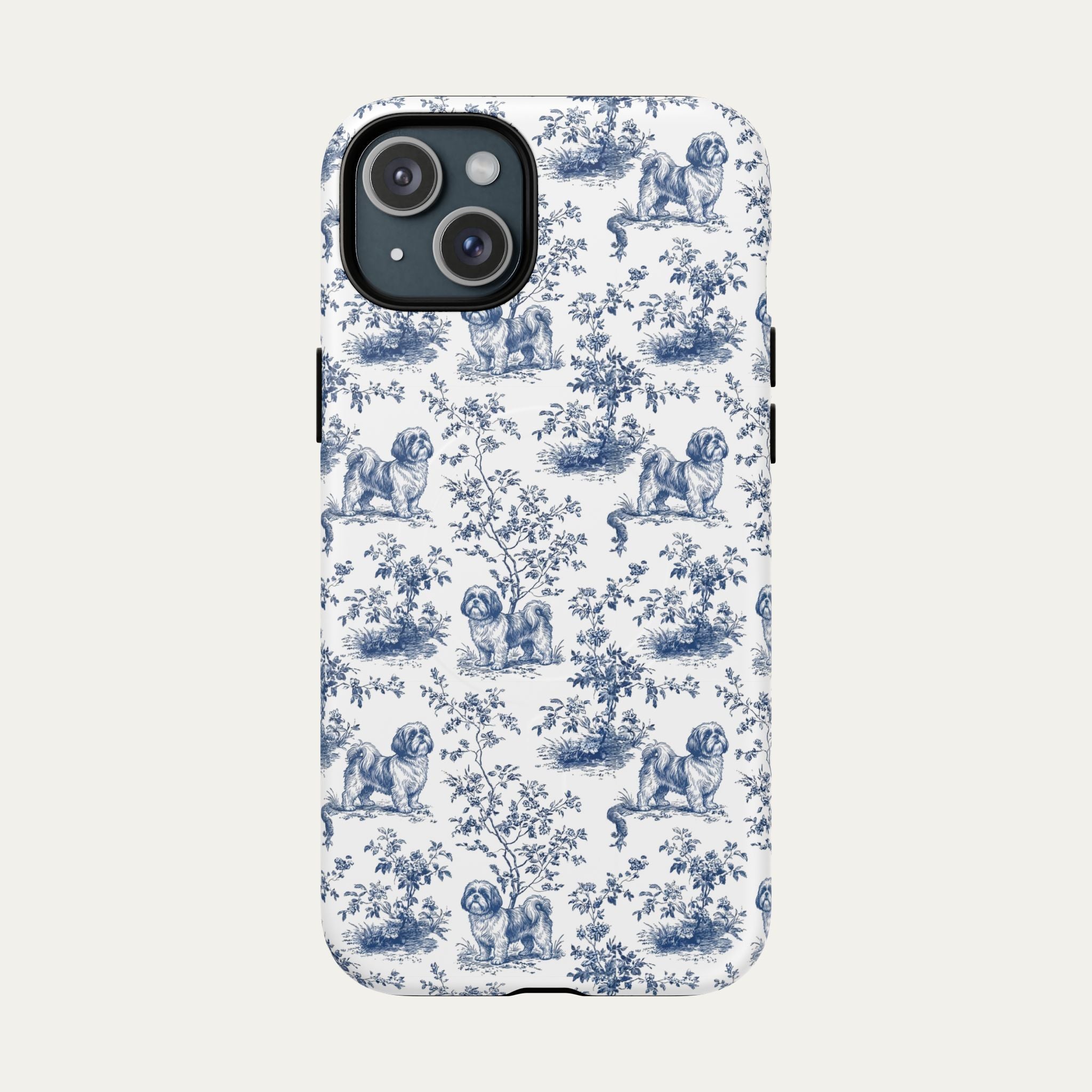 Shih tzu Blue Toile Phone case