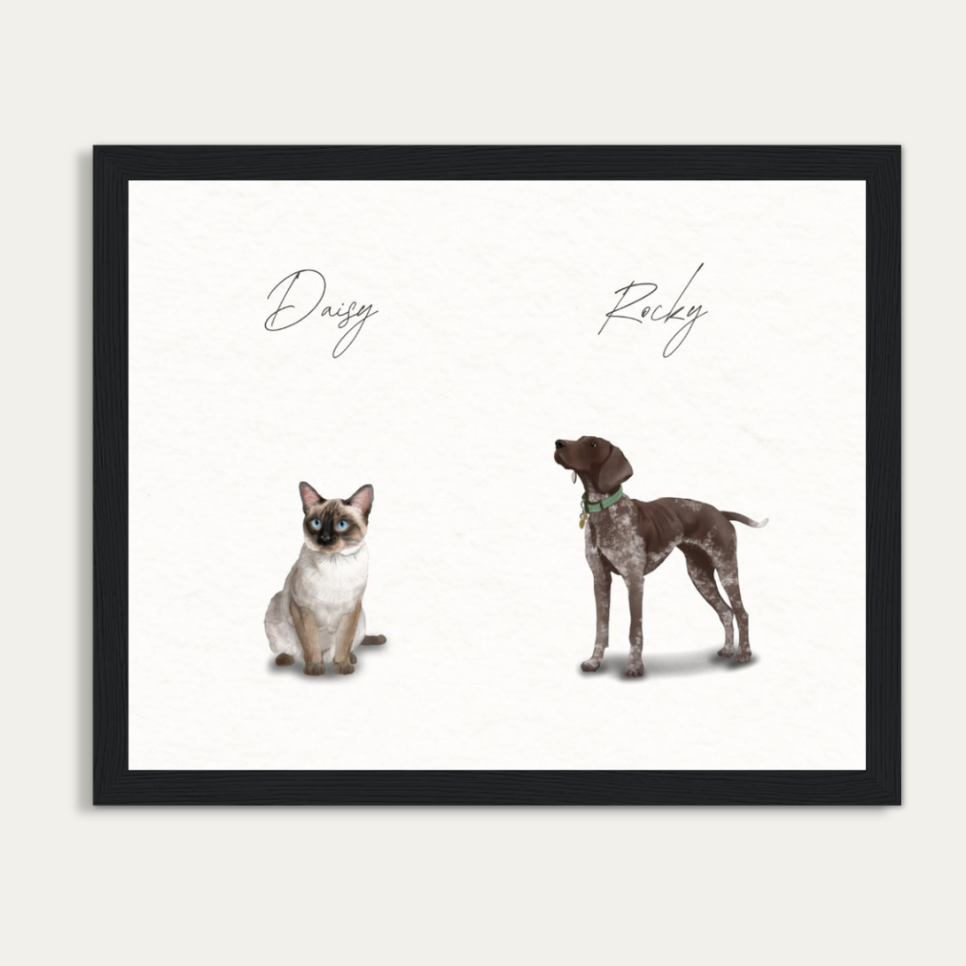 Custom Watercolor Pet Portrait