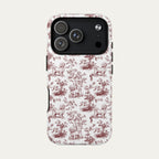 Maltese Burgundy Toile phone Case