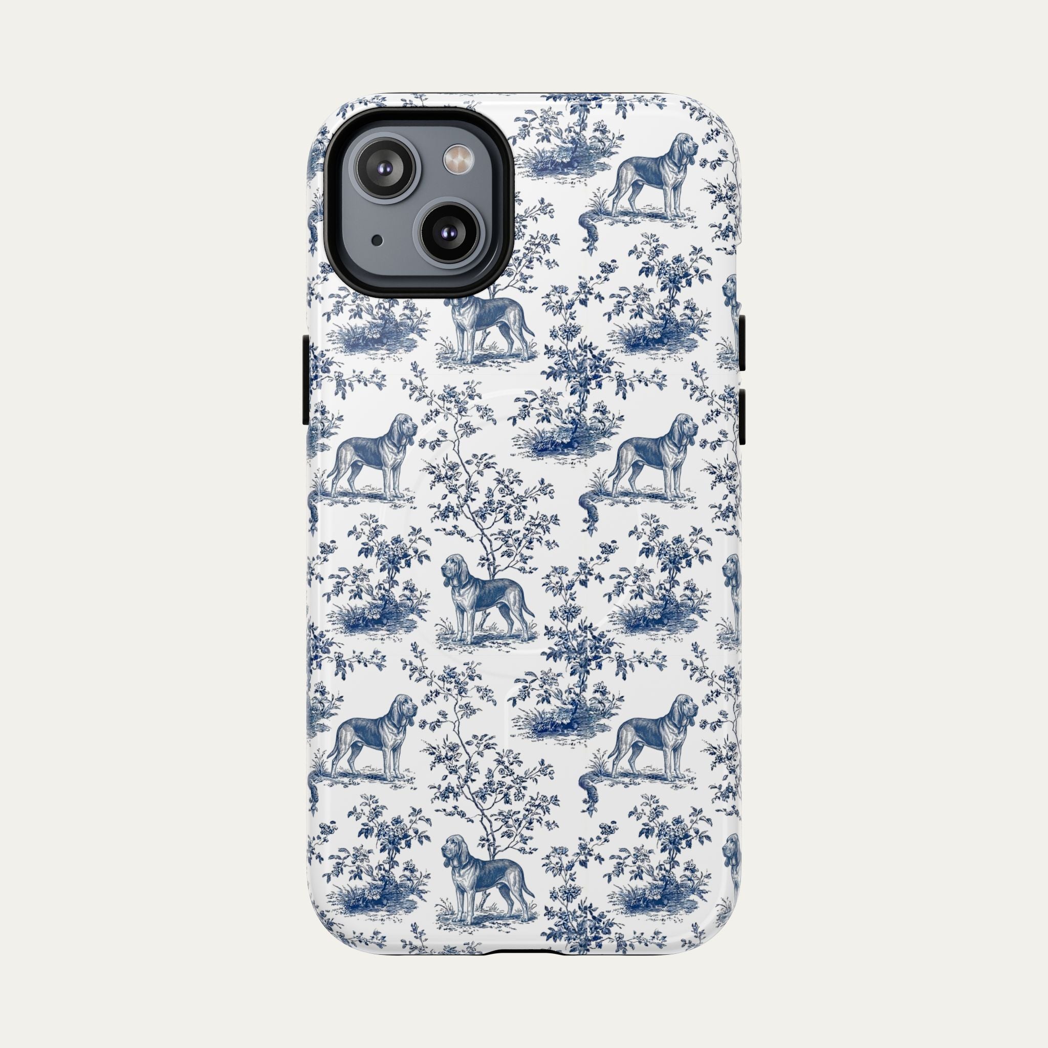 Bloodhound Blue Toile Phone case