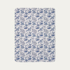 Wheaten Terrier Toile De Jouy Fleece Blanket