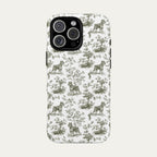 Schnauzer Sage Green Toile phone Case