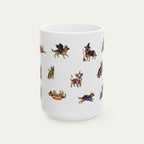 German Shepherd Halloween mug