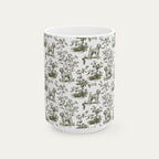 Wheaten Terrier Sage Green Toile Mug
