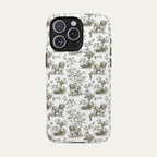 Havanese Sage Green Toile phone Case