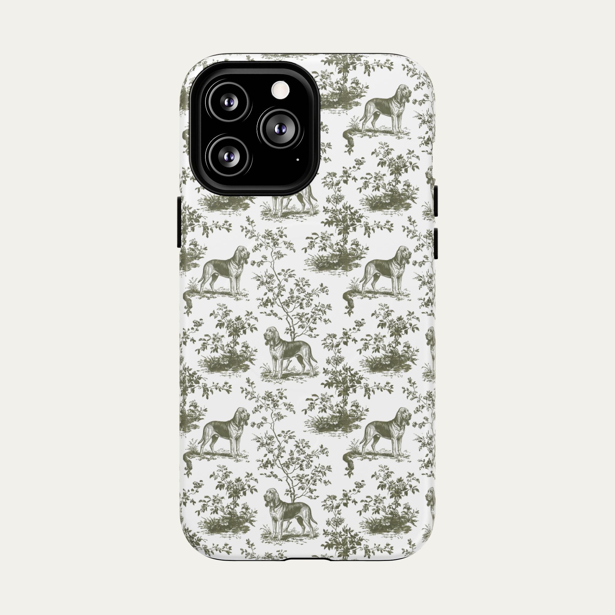 Bloodhound Sage Green Toile phone Case