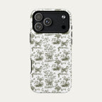 Akita Sage Green Toile phone Case