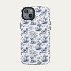 Spanish Water Dog Blue Toile Phone case