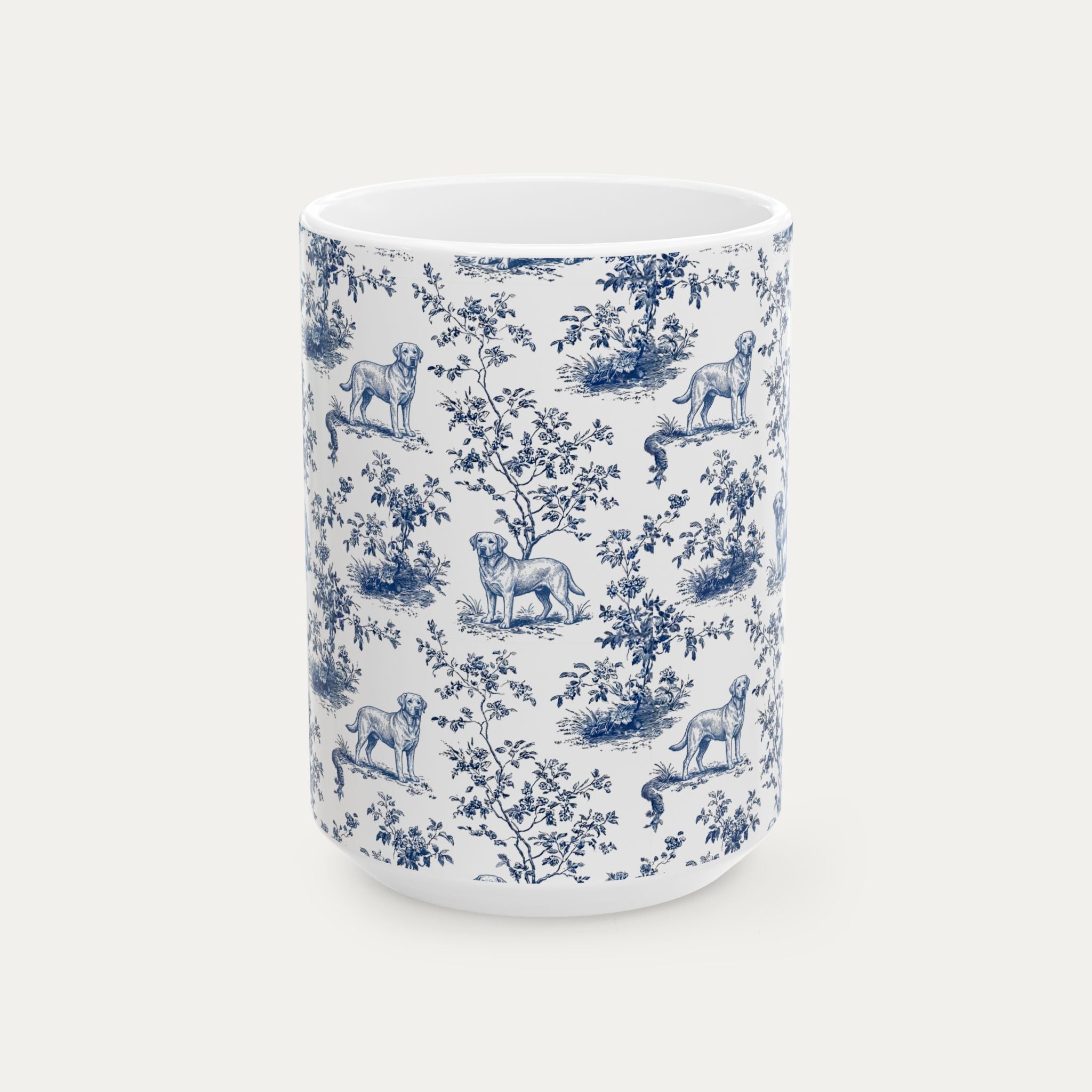 Labrador Retriever Blue Toile Mug