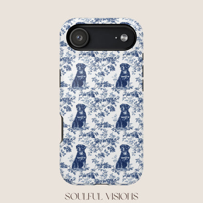 Rottweiler Toile De Jouy Magnetic Phone Case