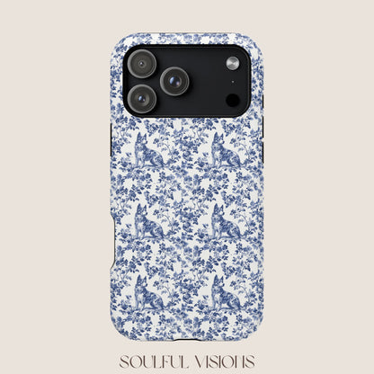 Australian Cattle Toile De Jouy Magnetic Phone Case