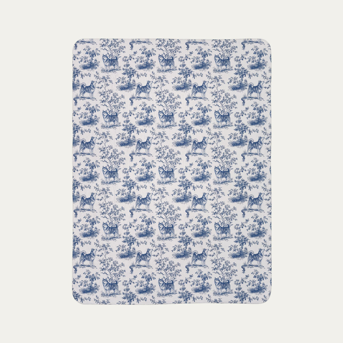 Husky Toile De Jouy Fleece Blanket