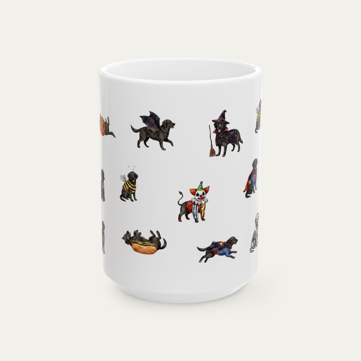 Labrador Black Halloween mug