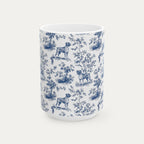 Boxer Blue Toile Mug