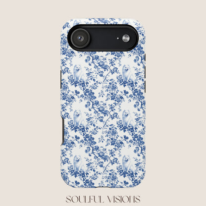 Samoyed Toile De Jouy Magnetic Phone Case