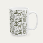 Rhodesian Ridgeback Sage Green Toile Mug
